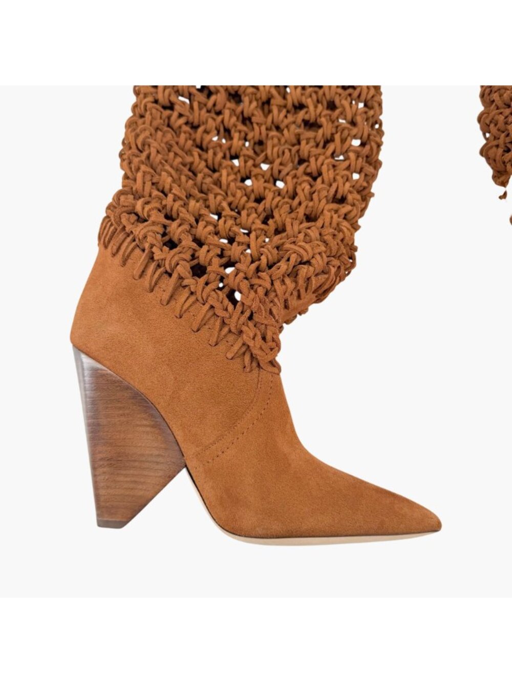 Saint Laurent Niki Twine Soho Slouchy Knee Boot Brown Suede Western Size 38 US 8 - Picture 8 of 14